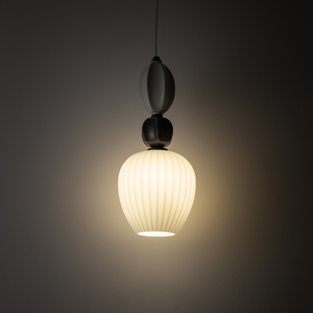 Lampa wisząca z elementami ceramiki i szkła 1xE14 CORALS Nowodvorski 11974