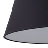 Lampa wisząca czarny materiałowy stożek FORMO BLACK 1xE27 Tk Lighting 11318