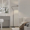Czarna lampa podłogowa z kloszem w kolorze różowego złota Garta Dotykowa LED 3000K światło góra-dół FL0105 Yaskr
