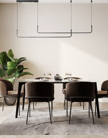 Lampa wisząca czarna MARIO 1 LED AZzardo AZ5445 sterowana pilotem