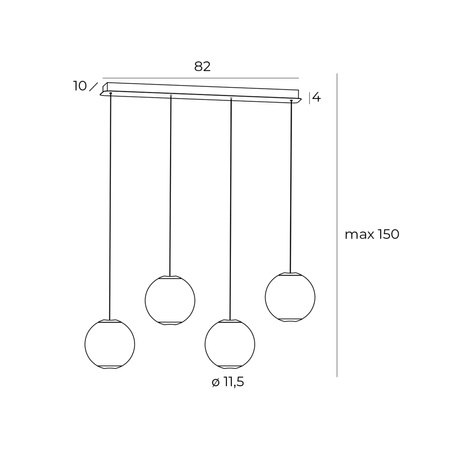 Lampa wisząca NOBILE LED MaxLight P0480