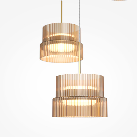 Lampa wisząca potrójna szklana glamour SCALA LED 3000K Maytoni MOD496PL-L33BZK