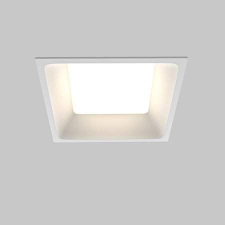 Kwadratowa oprawa wpuszczana 11x11cm LED IP44 do łazienki Okno DL056-12W3-4-6K-W Maytoni