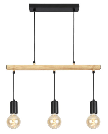 IZZY LAMPA WISZĄCA 3X60W E27 CZARNY Candellux 33-78063