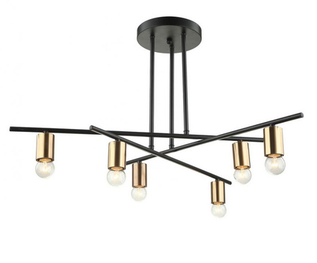 Lampa sufitowa NORMANI Italux MDM3658/6 BK+BRO