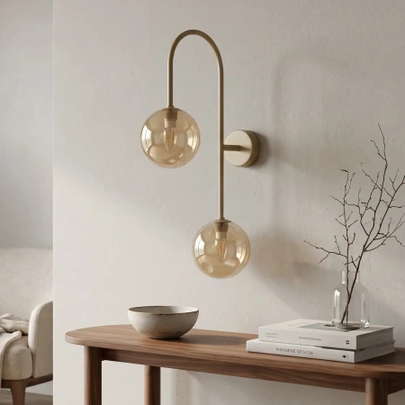 Elegancki kinkiet ścienny w kolorze beżowym SPARK Kaja Lighting K-5998