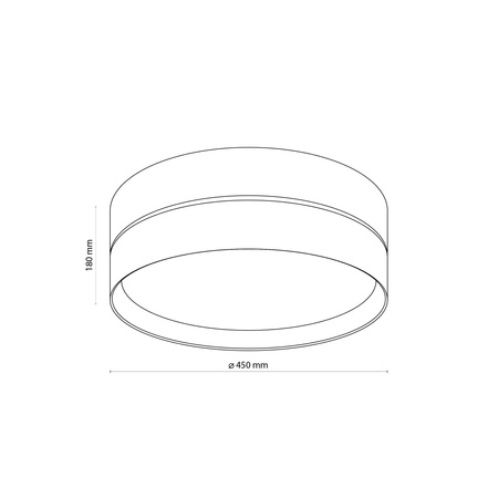 Lampa sufitowa plafon ECO 45cm TK Lighting 5775