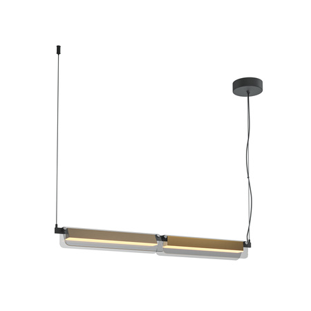 Lampa wisząca podłużna liniowa LED 3000K Flat MOD296PL-L20BS3K Maytoni