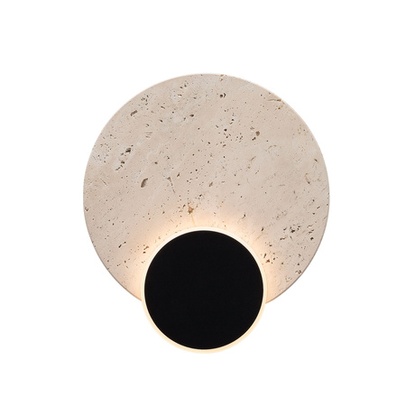 Kinkiet z trawertynu dwa koła LED 3000K Travertino Maxlight W0395