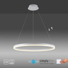 Lampa wisząca biały okrąg 80cm LED 3000K z wbudowanym ściemniaczem TITUS Paul Neuhaus 2383-16