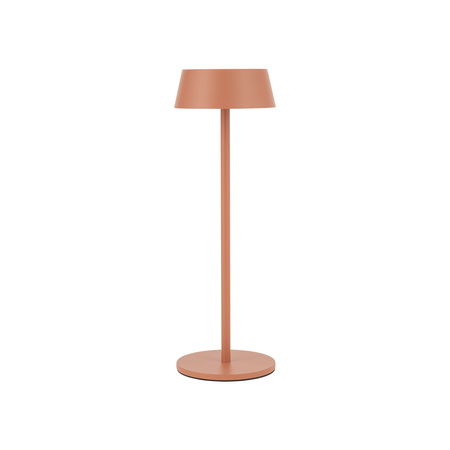 Lampka stołowa na stolik na tarasie w kolorze terakota USB 3000K AMY LED Nowodvorski 11534