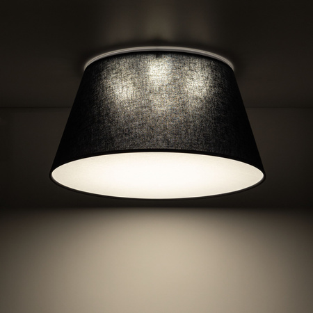 Czarna lampa sufitowa stożkowy abażur 50cm FORMO BLACK 4xE27 Tk Lighting 11207