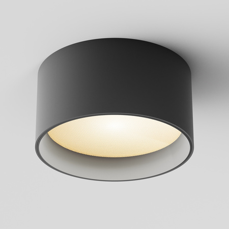 Czarna natynkowa tuba o średnicy 14cm LED 3000K Vega C089CL-15W3K-B Maytoni