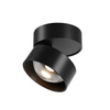 Czarna oprawa natynkowa z ruchomą głowicą LENS LED 3000K Maytoni C220CL-12W3K-B
