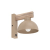Drewniany kinkiet z metalowym kloszem w kolorze beżowym OSLO SABIA 1xE27 Tk Lighting 11009
