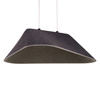 Czarna geometryczna lampa wisząca z filcu LED 3000K Carbon Maxlight P0567