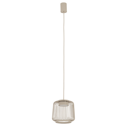Lampa wisząca z cylindrycznym ażurowym beżowym kloszem 1xGX53 KENAI A Nowodvorski 12217
