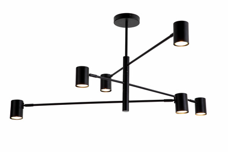 Minimalistyczna lampa wisząca GU10 czarne rozgałęzione ramiona PEDRO 6xGU10 Zuma Line PEN4104-6BK