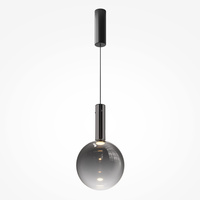Wysokiej jakości lampa wisząca z dymioną szklaną kulą LED 3000K Nebula MOD182PL-L6B3K Maytoni
