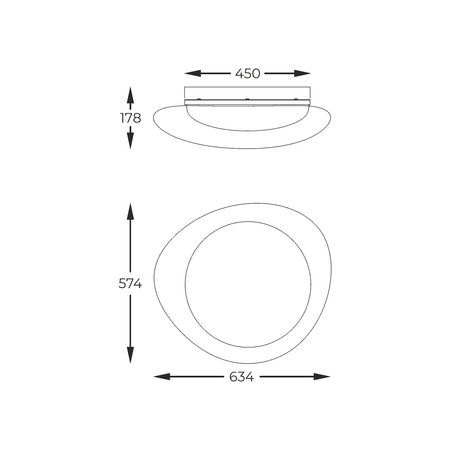 Lampa sufitowa LED Zuma Line FM2201001-570