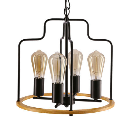 Datus lampa sufitowa czarny 4x40W E27  Candellux 34-29690