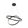 Podwójny ring czarna lampa wisząca LED Rim MOD058PL-L74BK Maytoni