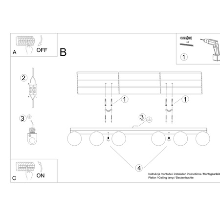 Lampa sufitowa YOLI Sollux SL.1150