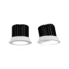 Białe okrągłe czko podtynkowe Pik LED RL0106-CCT-WH Yaskr