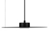 Minimalistyczna lampa wisząca czarny talerz z regulacją kąta zawieszenia PIATTO 1xGX53 fi 350mm Milagro MLP2909
