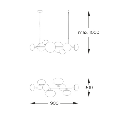 Lampa wisząca OMI G9 LED Zuma Line 1193