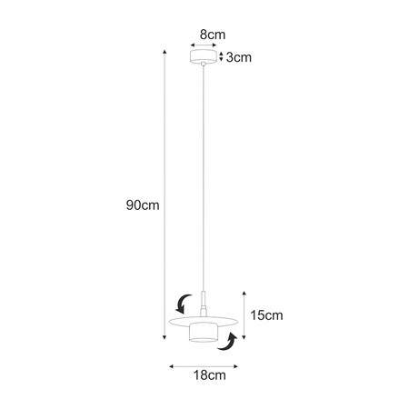 Lampa wisząca K-5455 z serii BURGAS Kaja Lighting