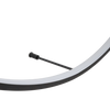 Duży kinkiet ścienny - czarny pierścień 80cm IP44 LED 3000K Maxlight W0437 Visual 30W