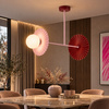 Lampa wisząca Bloom 2xG9 Róż-burgund Milagro MLP0297