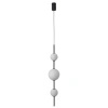 Czarna lampa wisząca trzy szklane kule na jedym zwisie Bolti IP44 LED PL0109-3 Yaskr