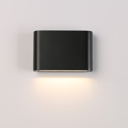 Kinkiet elewacyjny LED 3000K światło w dół Vedras Italux OWL-24542-1-BK