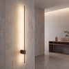 Brązowy liniowy kinkiet 114cm podświetlający ściane LIXA BROWN LED 3000K 18W Tk Lighting 18300