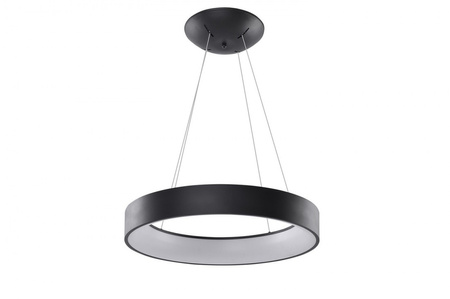 Lampa wisząca czarna 80cm sterowana pilotem i aplikacją SOLVENT R PENDANT 80 CCT SMART BK + REMOTE CONTROL AZZARDO AZ3972