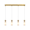 Lampa wisząca Santos mosiężna 4xG9 Italux PND-95331-4-BRSS