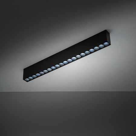 Podłużna czarna oprawa sufitowa ARCO BLACK 40W Tk Lighting 18150