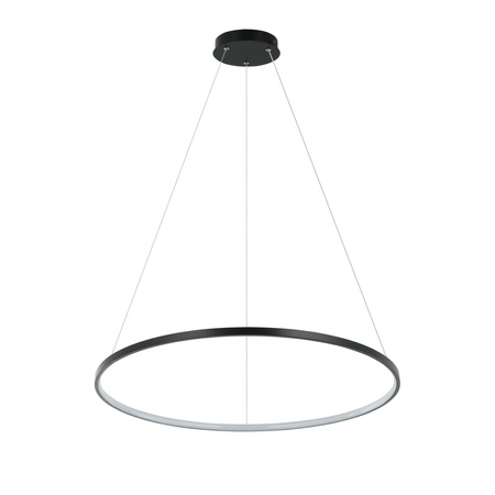 Lampa wisząca Ring 66 cm czarna LED CCT Light Prestige LP-909/1P M BK CCT