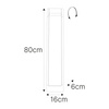 Ciemnoszara smukła lampa ogrodowa LED 80cm NOVARA GREY Kaja Lighting K-8258