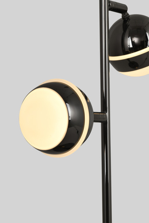 Lampa stojąca dwójka Biarritz LED czarny chrom Aviano Lighting 8047-205