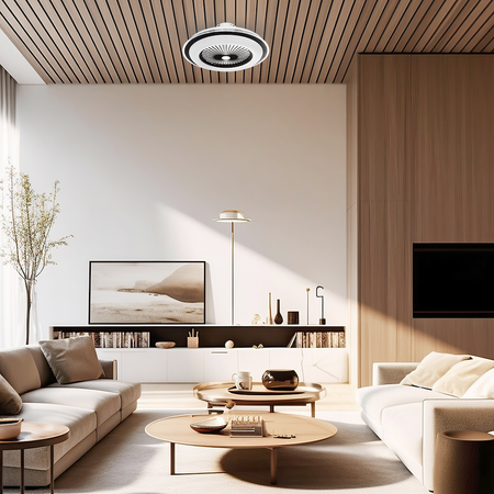 Lampowentylator Zephyr Czarny 48W LED+ PILOT Milagro ML1514