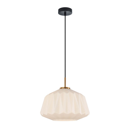 Lampa wisząca szklana o średnicy 30cm 1xE27 Antita Italux PND-3644-1-BRO-W
