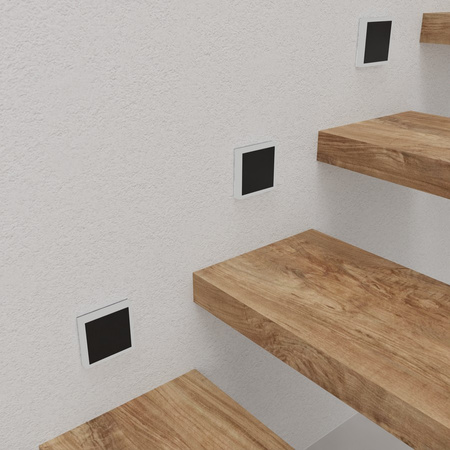 Oprawa schodowa czarna EVO BLACK 4000K Milagro EKS711