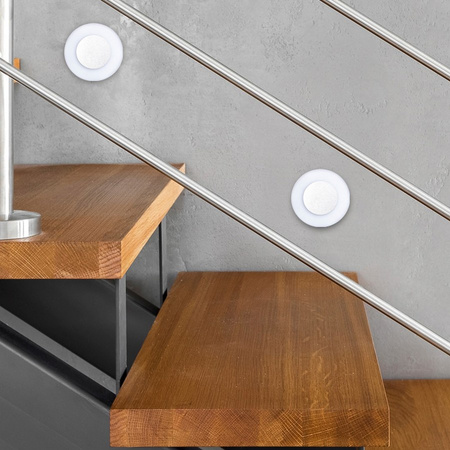 Oprawa schodowa srebrna OTI z czujnikiem ruchu 12V Milagro EKS1503 EKS1092 EKS1078 barwa światła do wyboru