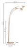 Lampa podłogowa trójka Biarritz kaszmirowa Aviano Lighting 3047-313