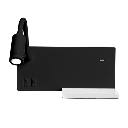 Kinkiet SHELF LED z półką port USB Milagro ML6344 ML6343 - kolor do wyboru