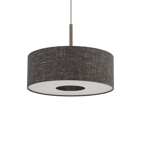 Lampa wisząca o średnicy 50cm z abażurem w kolorze czarny melanż 1xE27 AMARELA M Nowodvorski 11659
