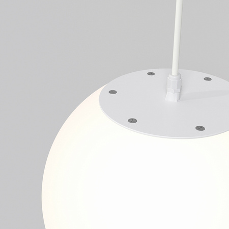 Biała wisząca kula zewnętrzna o średnicy 30cm IP54 1xE27 Erda O594PL-01W Maytoni